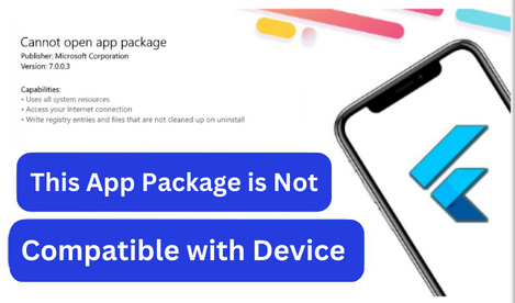 This app package is not compatible with device