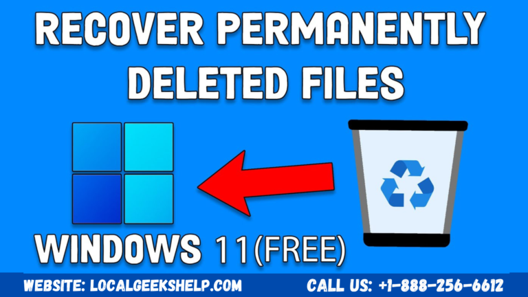 Recover Deleted Files or Folders in Windows