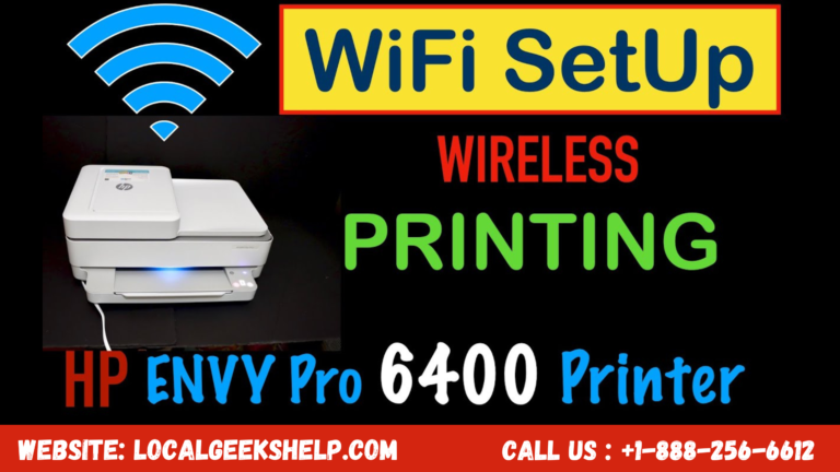 Connect HP Envy Pro 6400 to Wi-Fi