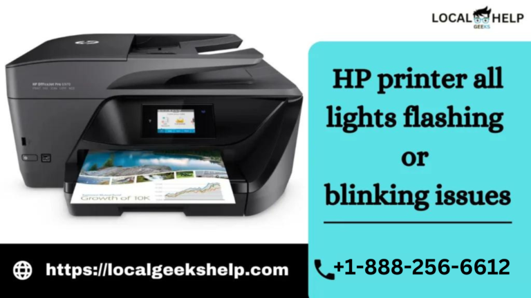 HP printer all lights flashing or blinking issues