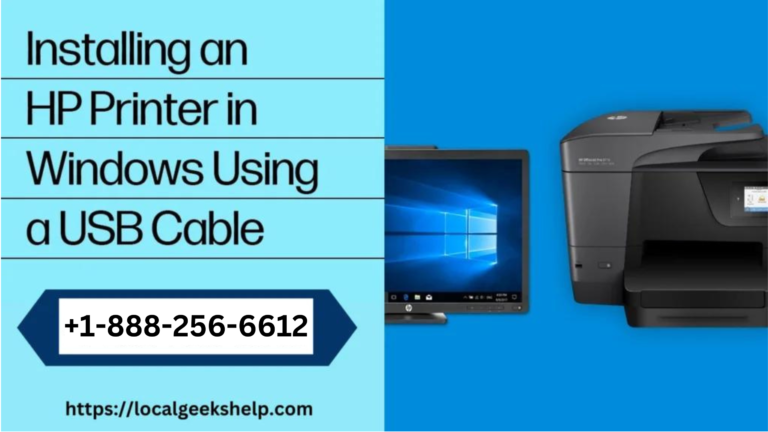 install hp printer with usb cable