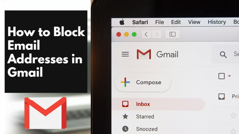 Block Email Addresses in Gmail