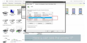 How to find IP address of a printer on Windows