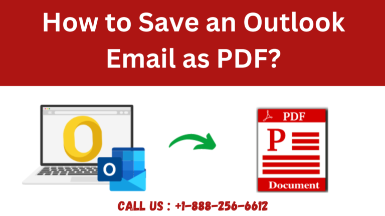 How to Save an Outlook Email as PDF