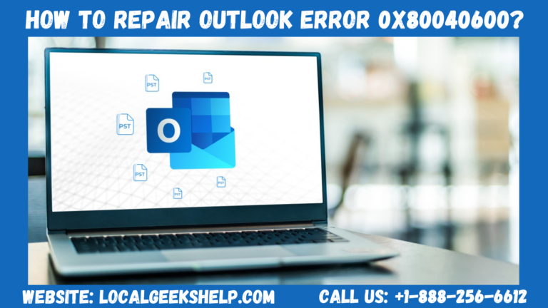 Repair Outlook Error 0x80040600