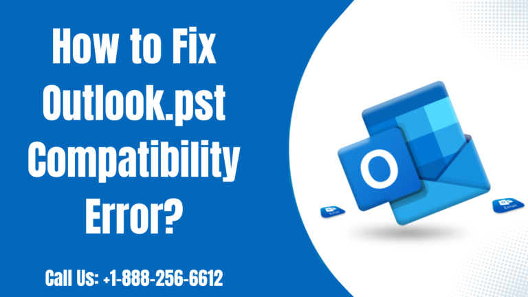 Outlook.pst compatibility error