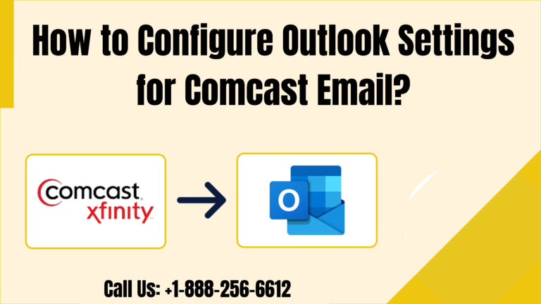 configure Outlook settings for Comcast email